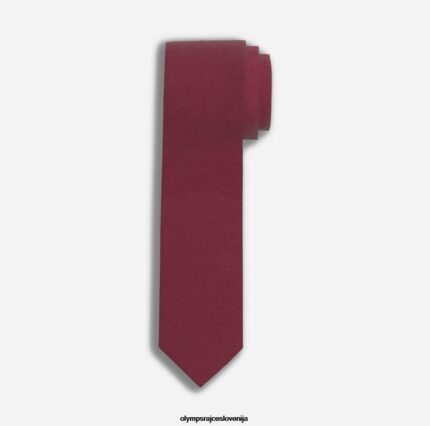OLYMP dodatki 2DD6J2230 kravata tanka 6,5 ​​cm, temno rdeča