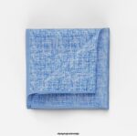 OLYMP dodatki 2DD6J2546 žepni kvadrat 30x30 cm, moder