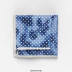OLYMP dodatki 2DD6J2552 žepni kvadrat 30x30 cm, polnočno modra
