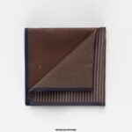 OLYMP dodatki 2DD6J2598 žepni kvadrat 33x33 cm, rjav