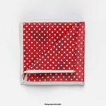 OLYMP dodatki 2DD6J2600 žepni kvadrat 30x30 cm, rdeč