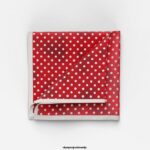 OLYMP dodatki 2DD6J2600 žepni kvadrat 30x30 cm, rdeč