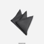 OLYMP dodatki 2DD6J2610 žepni kvadrat 33x33 cm, črn