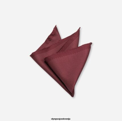 OLYMP dodatki 2DD6J2614 žepni kvadrat 33x33 cm, temno rdeč