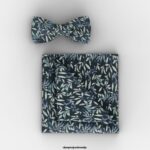 OLYMP dodatki 2DD6J2636 metuljček / žepni kvadratni komplet marine