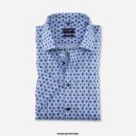 OLYMP oblačila 2DD6J1004 luxor modern fit, poslovna srajca, global kent, modra