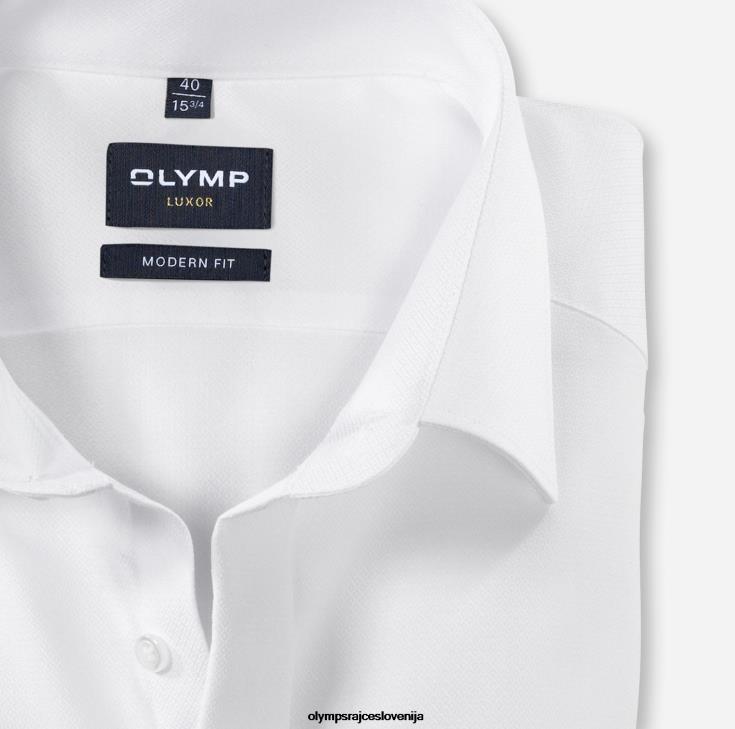 OLYMP oblačila 2DD6J1005 luxor modern fit, poslovna srajca, new kent, bela - Image 2