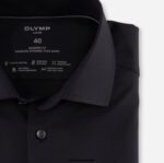 OLYMP oblačila 2DD6J1017 luxor 24/seven modern fit, poslovna srajca, global kent, črna - Image 2