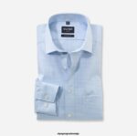 OLYMP oblačila 2DD6J1023 luxor modern fit, poslovna srajca, global kent, modra