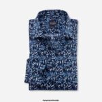 OLYMP oblačila 2DD6J1041 luxor modern fit, poslovna srajca, global kent, modra