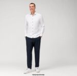 OLYMP oblačila 2DD6J104 št. six 24/seven super slim, poslovna srajca, moderen kent, bela - Image 2