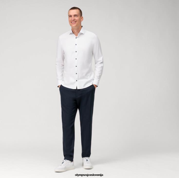 OLYMP oblačila 2DD6J104 št. six 24/seven super slim, poslovna srajca, moderen kent, bela - Image 2