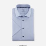 OLYMP oblačila 2DD6J1059 luxor 24/7 modern fit, poslovna srajca, global kent, modra