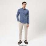 OLYMP oblačila 2DD6J105 št. six 24/7 super slim, poslovna srajca, kent, marine - Image 2