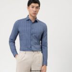OLYMP oblačila 2DD6J105 št. six 24/7 super slim, poslovna srajca, kent, marine