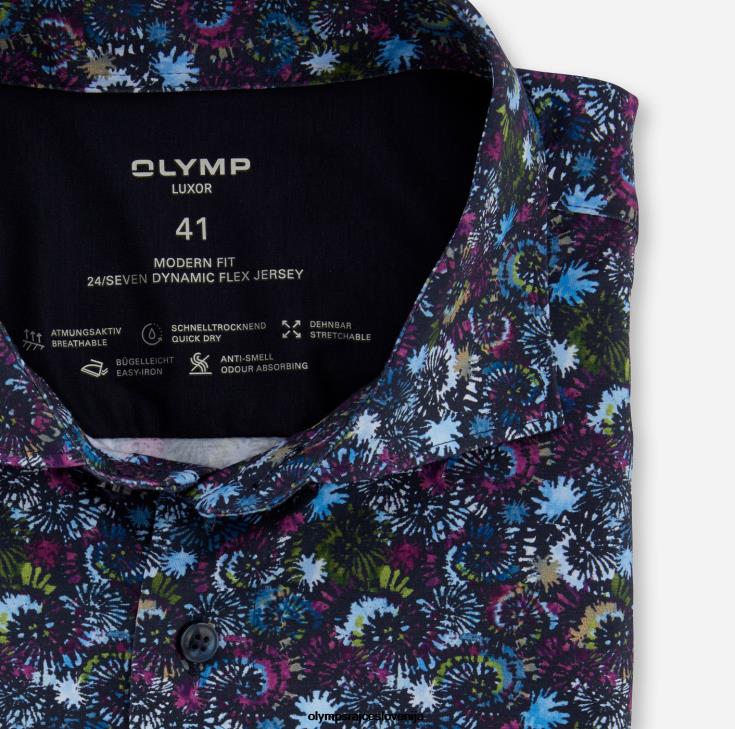 OLYMP oblačila 2DD6J1099 luxor 24/7 modern fit, poslovna srajca, kent, fuksija - Image 2