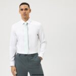 OLYMP oblačila 2DD6J110 št. six super slim, poslovna srajca, urban kent, bela