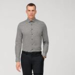 OLYMP oblačila 2DD6J113 št. six super slim, poslovna srajca, modern kent, olivna