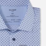 OLYMP oblačila 2DD6J1141 luxor 24/7 modern fit, poslovna srajca, global kent, modra - Image 2