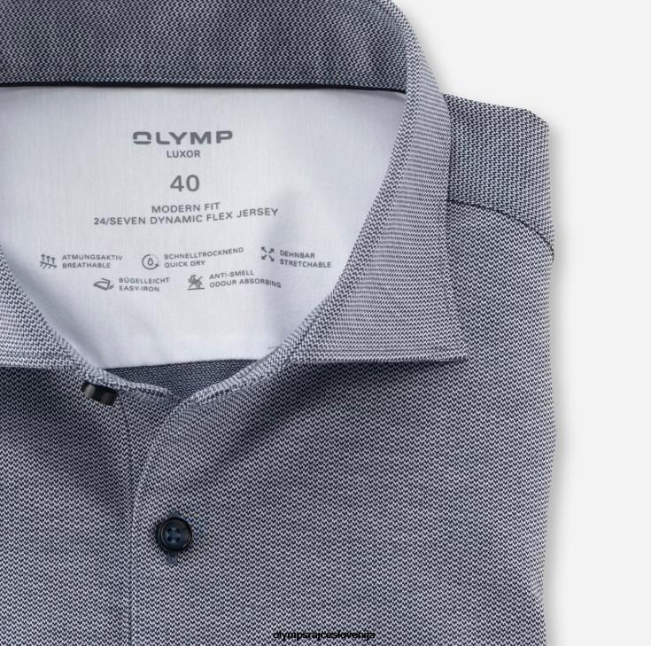 OLYMP oblačila 2DD6J1143 luxor 24/7 modern fit, poslovna srajca, kent, marine - Image 2