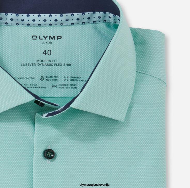 OLYMP oblačila 2DD6J1179 luxor 24/seven modern fit, poslovna srajca, global kent, svetlo zelena - Image 2