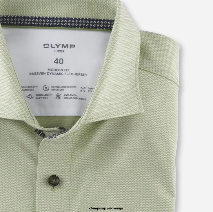 OLYMP oblačila 2DD6J1185 luxor 24/seven modern fit, poslovna srajca, kent, limeta zelena - Image 2