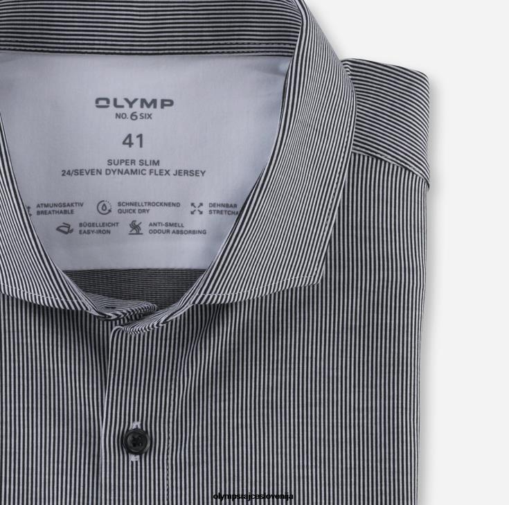 OLYMP oblačila 2DD6J118 št. six 24/7 super slim, poslovna srajca, z izrezom, črna - Image 2