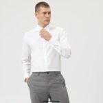OLYMP oblačila 2DD6J119 št. six super slim, poslovna srajca, urban kent, svetlo bež