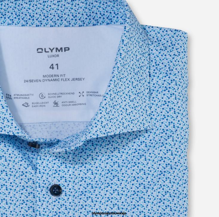 OLYMP oblačila 2DD6J1204 luxor 24/seven modern fit, poslovna srajca, kent, aqua - Image 2