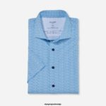 OLYMP oblačila 2DD6J1204 luxor 24/seven modern fit, poslovna srajca, kent, aqua