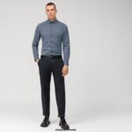 OLYMP oblačila 2DD6J120 št. six 24/7 super slim, poslovna srajca, moderni kent, marine - Image 2