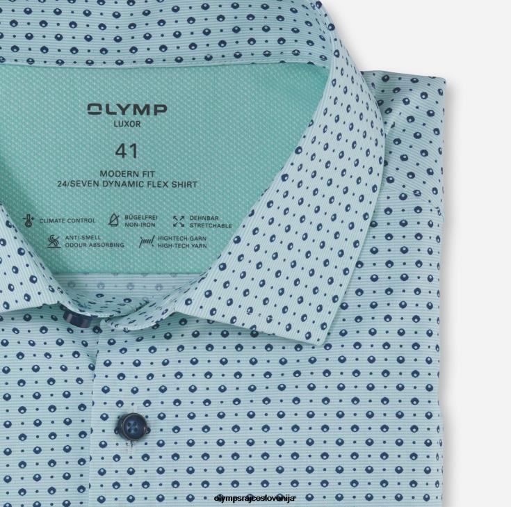 OLYMP oblačila 2DD6J1218 luxor 24/seven modern fit, poslovna srajca, global kent, svetlo zelena - Image 2