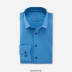 OLYMP oblačila 2DD6J1235 luxor 24/seven modern fit, poslovna srajca, new kent, modra