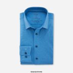 OLYMP oblačila 2DD6J1235 luxor 24/seven modern fit, poslovna srajca, new kent, modra