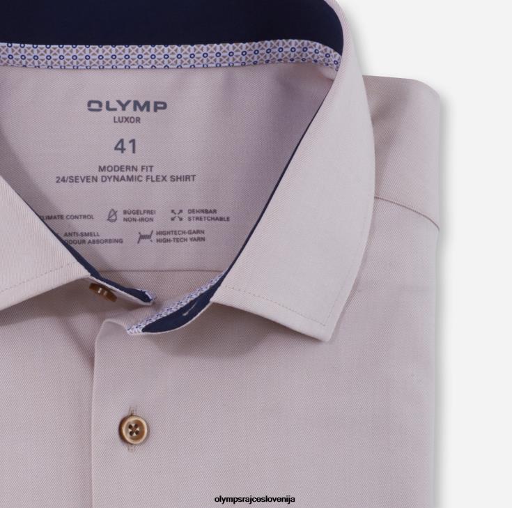 OLYMP oblačila 2DD6J1238 luxor 24/seven modern fit, poslovna srajca, global kent, naravna - Image 2