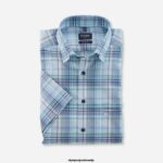 OLYMP oblačila 2DD6J1251 luxor modern fit, poslovna srajca, pod gumbi, aqua