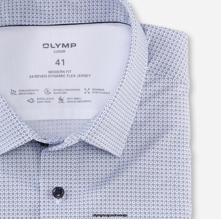 OLYMP oblačila 2DD6J1275 luxor 24/7 modern fit, poslovna srajca, new kent, modra - Image 2