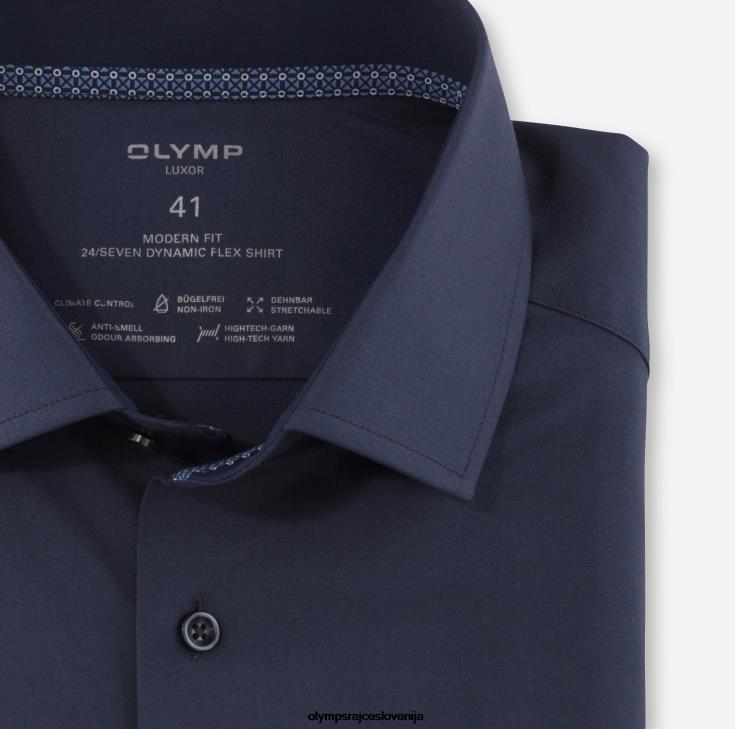 OLYMP oblačila 2DD6J1277 luxor 24/7 modern fit, poslovna srajca, global kent, marine - Image 2