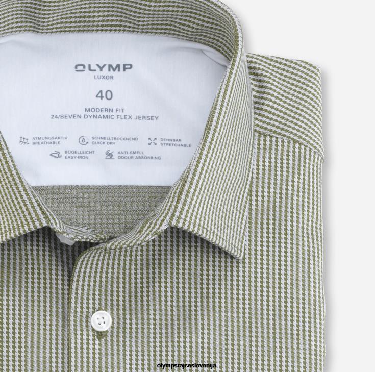 OLYMP oblačila 2DD6J1324 luxor 24/seven modern fit, poslovna srajca, new kent, olivna - Image 2
