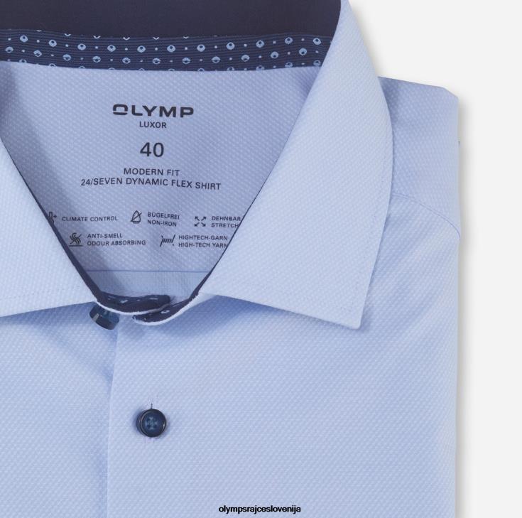 OLYMP oblačila 2DD6J1325 luxor 24/seven modern fit, poslovna srajca, global kent, svetlo modra - Image 2