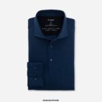 OLYMP oblačila 2DD6J1338 luxor 24/seven modern fit, poslovna srajca, kent, smoke blue