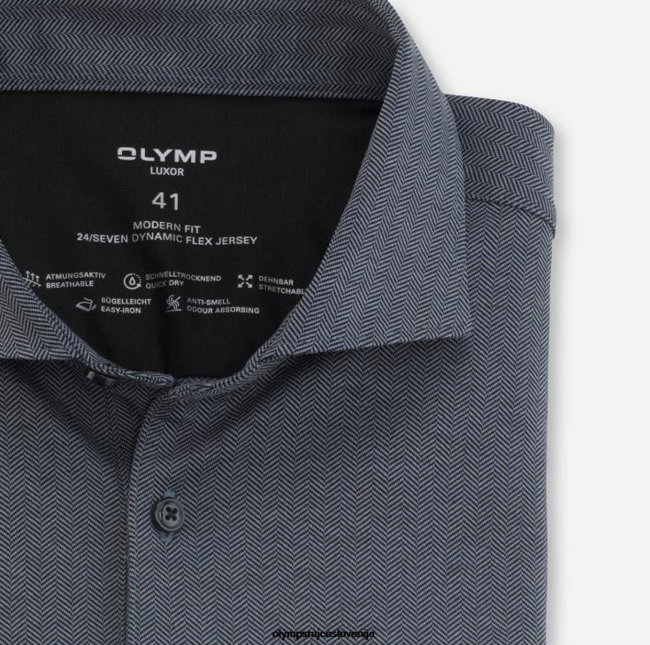 OLYMP oblačila 2DD6J1341 luxor 24/seven modern fit, poslovna srajca, kent, antracit - Image 2