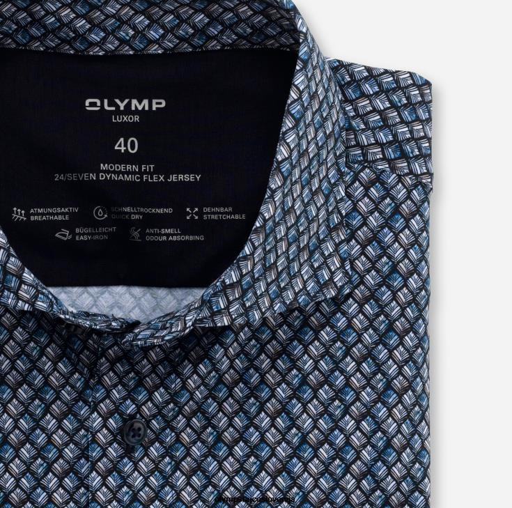 OLYMP oblačila 2DD6J1342 luxor 24/7 modern fit, poslovna srajca, kent, marine - Image 2