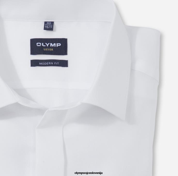 OLYMP oblačila 2DD6J1372 luxor modern fit, poslovna srajca, new kent, bela - Image 2