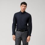 OLYMP oblačila 2DD6J140 št. six super slim, poslovna srajca, urban kent, marine