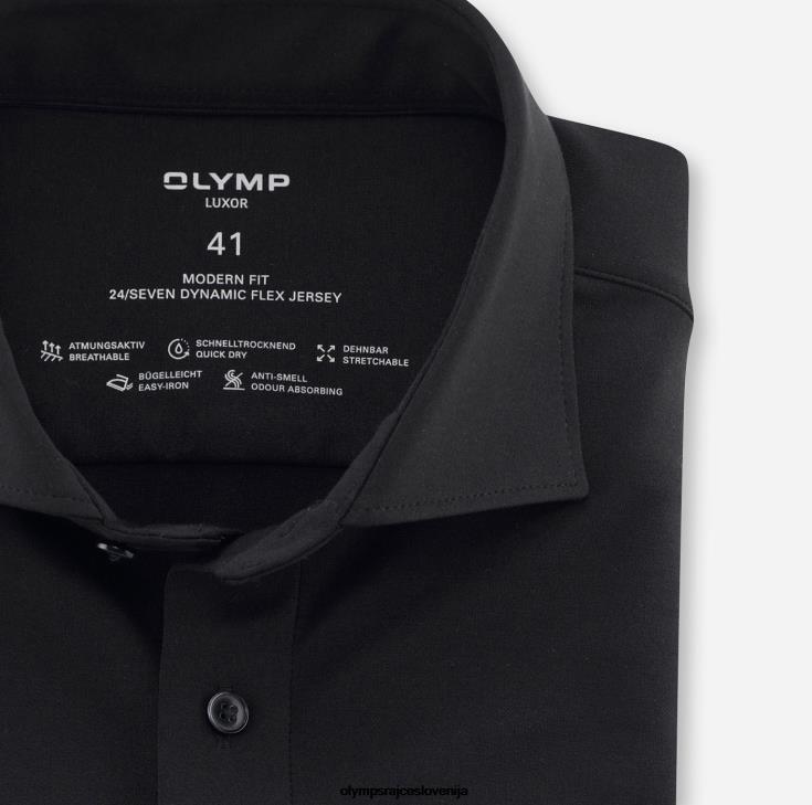 OLYMP oblačila 2DD6J1411 luxor 24/7 modern fit, poslovna srajca, dolgi rokavi, ekstra dolgi, kent, črna - Image 2