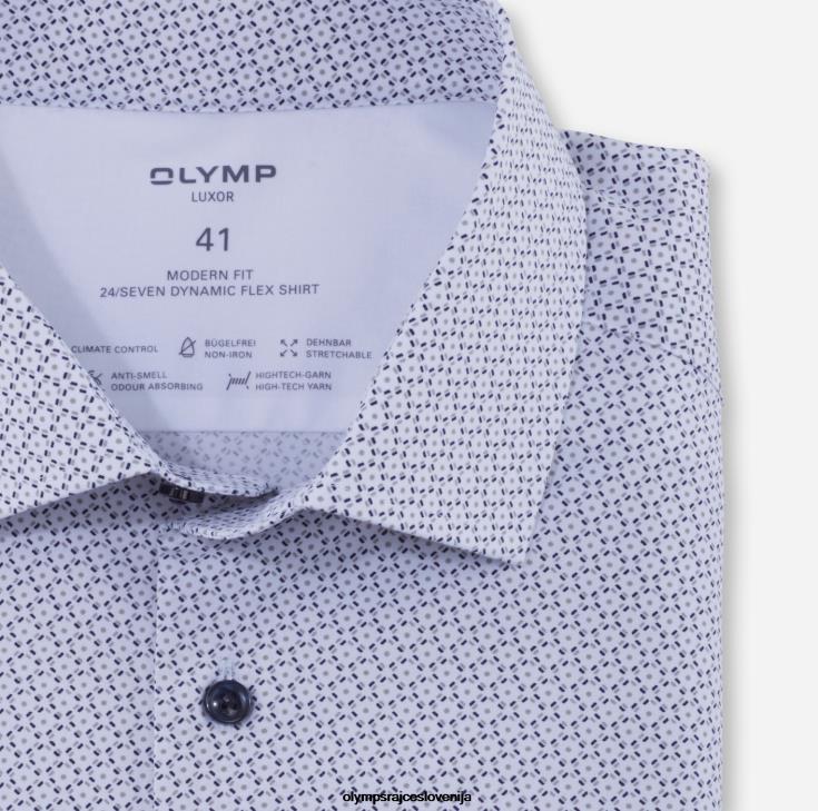 OLYMP oblačila 2DD6J1459 luxor 24/7 moderen kroj, poslovna srajca, ekstra kratki rokavi, global kent, taupe - Image 2