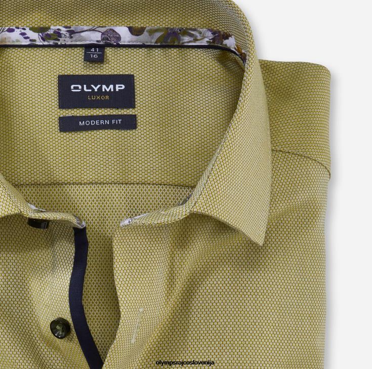 OLYMP oblačila 2DD6J1462 luxor modern fit, poslovna srajca, ekstra kratek rokav, global kent, limeta - Image 2