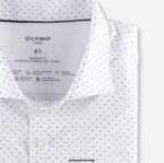 OLYMP oblačila 2DD6J1470 luxor 24/7 modern fit, poslovna srajca, ekstra kratek rokav, kent, bela - Image 2