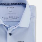 OLYMP oblačila 2DD6J1472 luxor 24/7 moderen kroj, poslovna srajca, ekstra kratek rokav, global kent, modra - Image 2